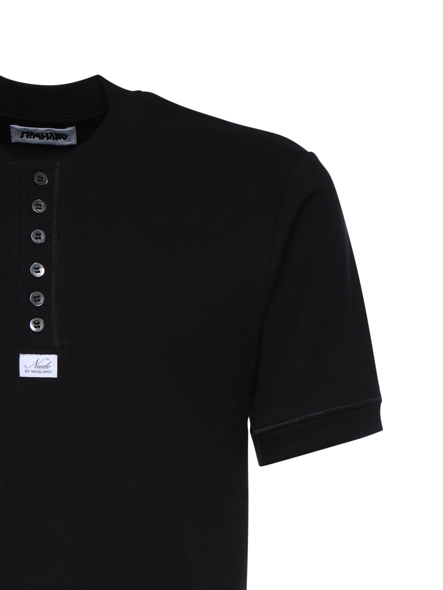 Polo in jersey di cotone a coste MGSS26TT01876 6069 MAGLIANO 