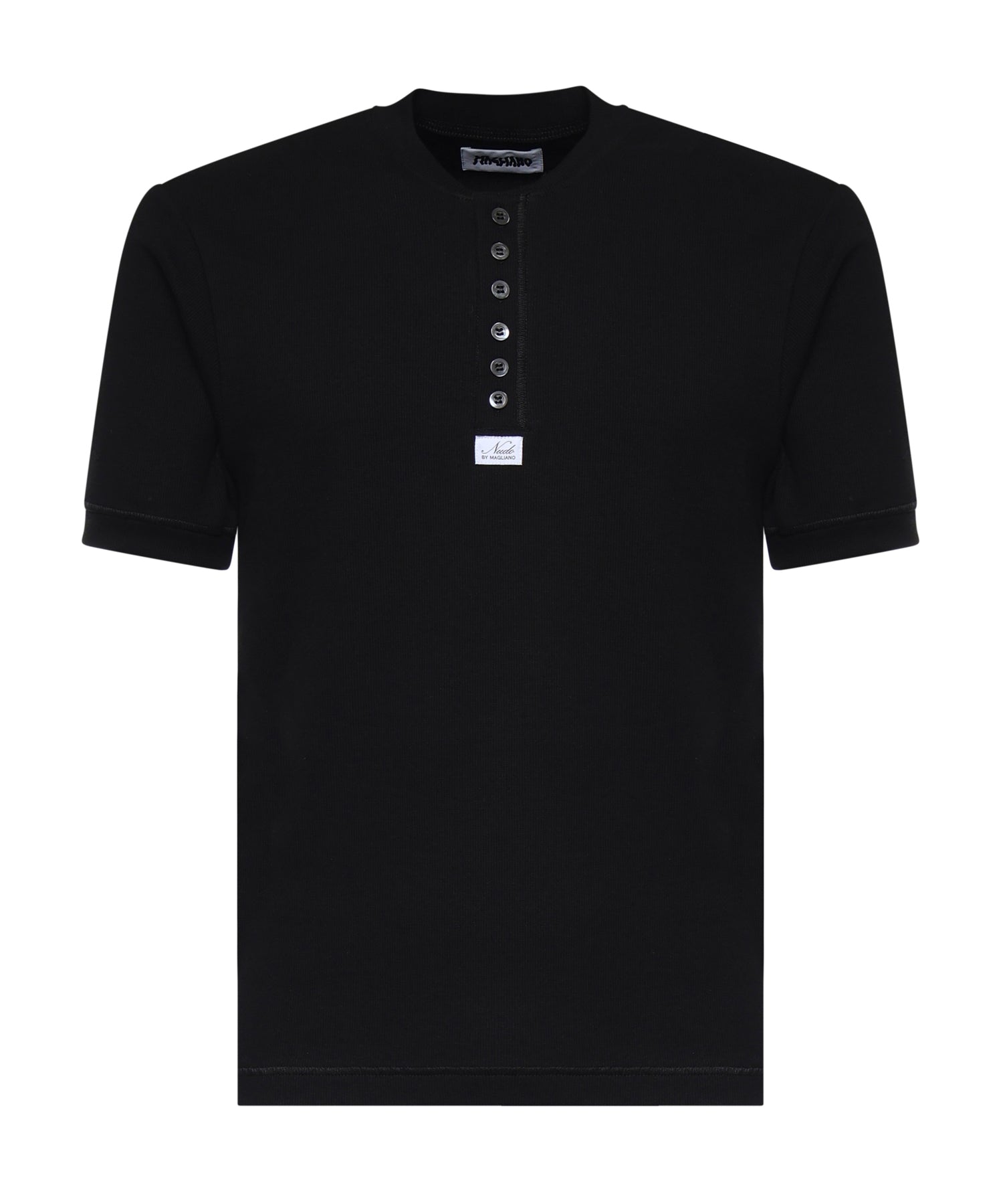 Polo in jersey di cotone a coste MGSS26TT01876 6069 MAGLIANO 