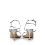 Sandali Ciagapla in pelle metallizzata 1263168 0454 MANOLO BLAHNIK 