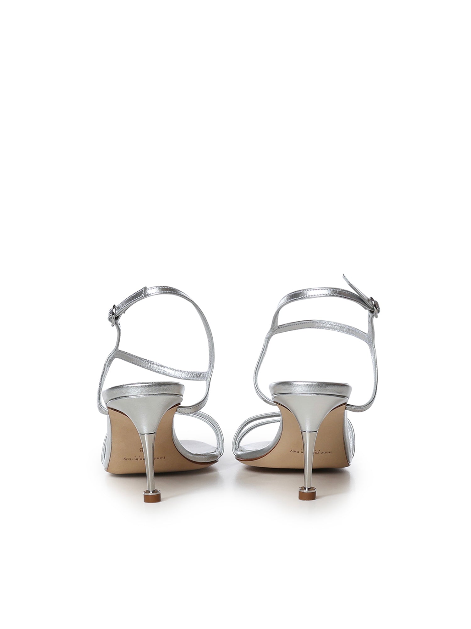 Sandali Ciagapla in pelle metallizzata 1263168 0454 MANOLO BLAHNIK 