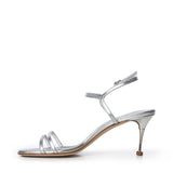 Sandali Ciagapla in pelle metallizzata 1263168 0454 MANOLO BLAHNIK 