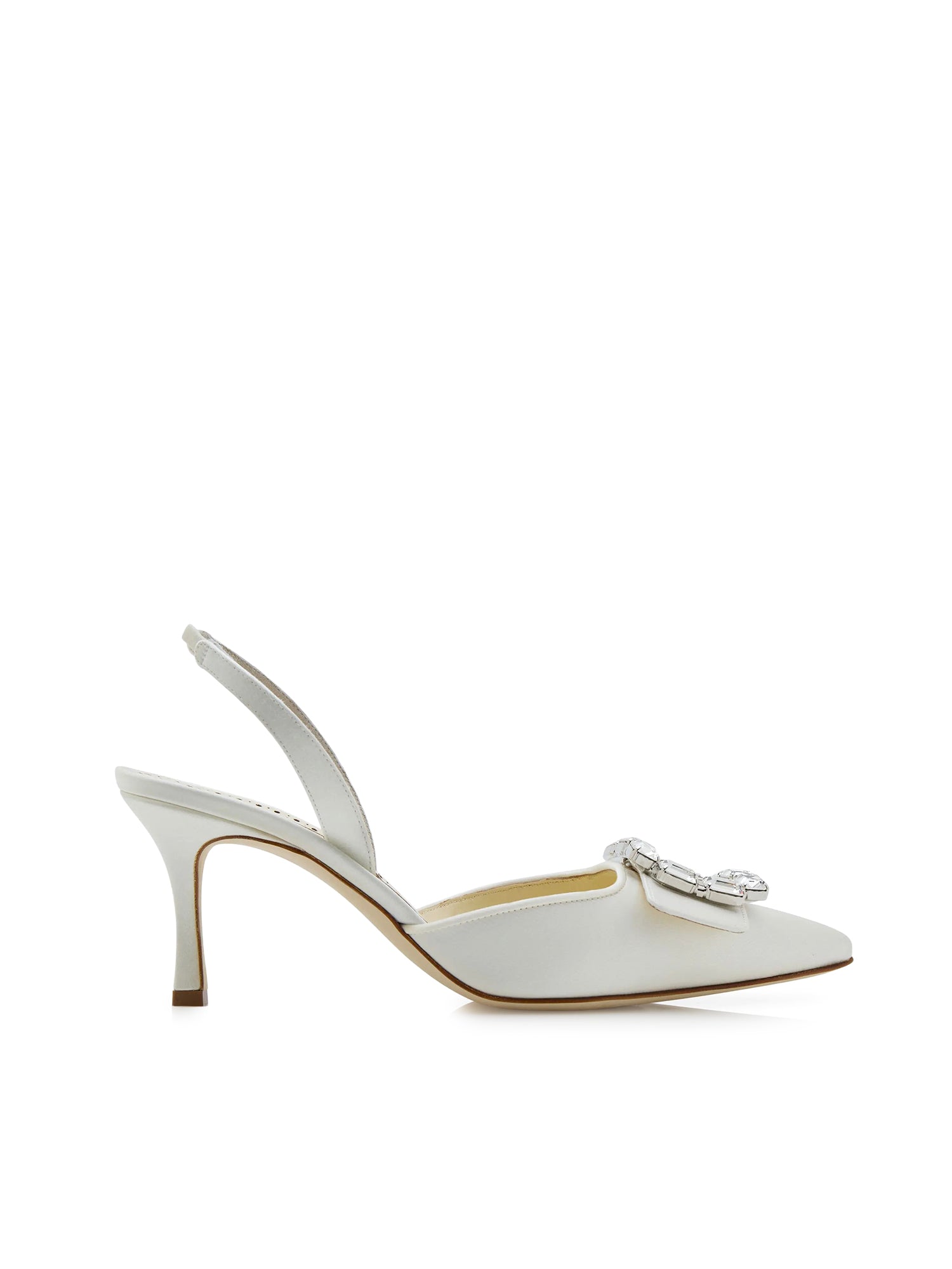 Décolleté slingback in raso 1263183 1309 MANOLO BLAHNIK 