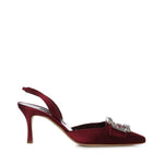 Décolleté slingback in raso 1263183 6037 MANOLO BLAHNIK 