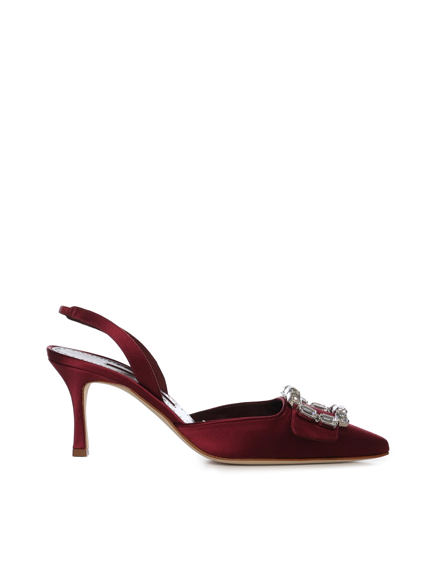 Décolleté slingback in raso 1263183 6037 MANOLO BLAHNIK 