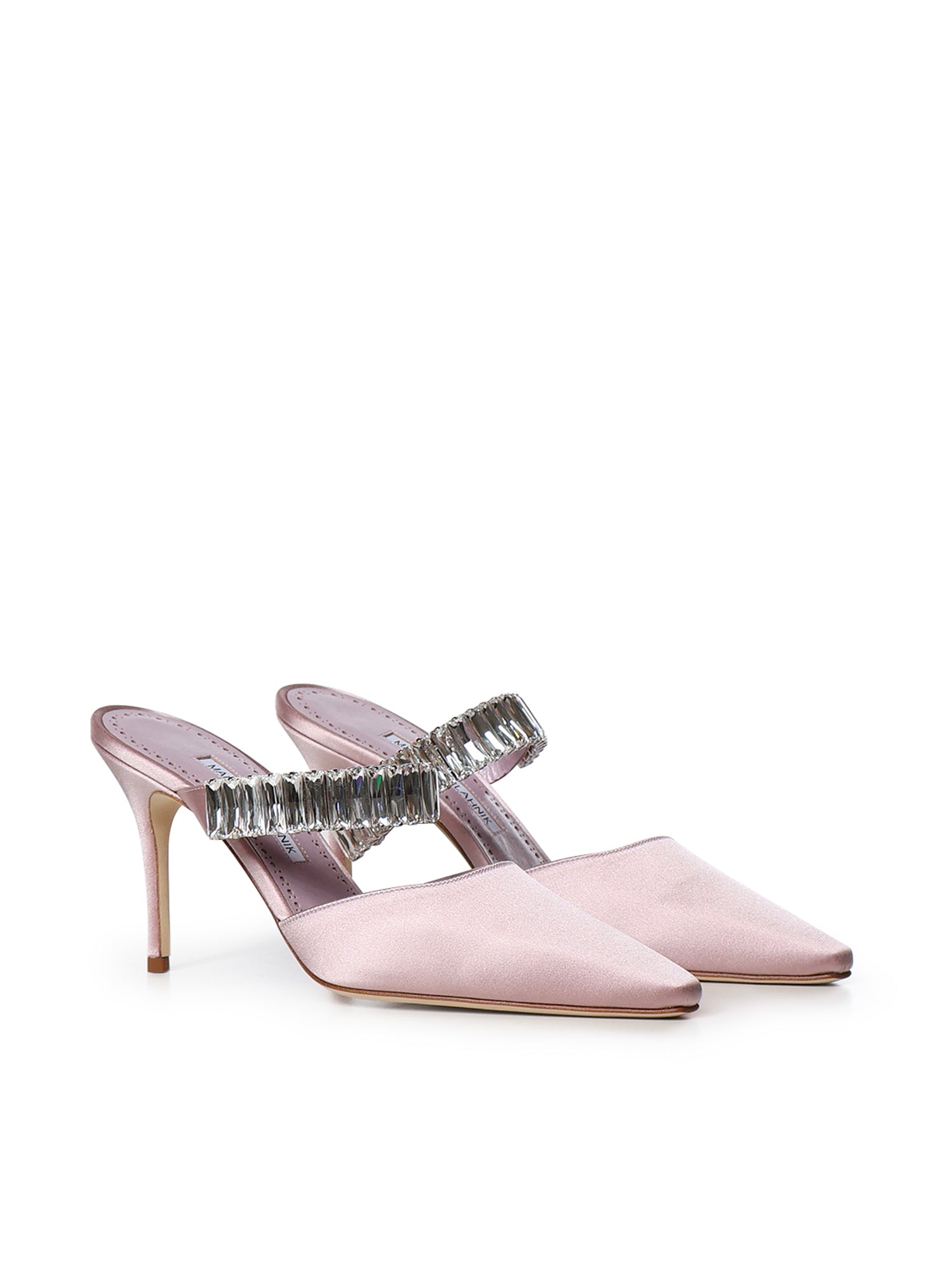 Mules Zumbon in raso 2262048 5113 MANOLO BLAHNIK 