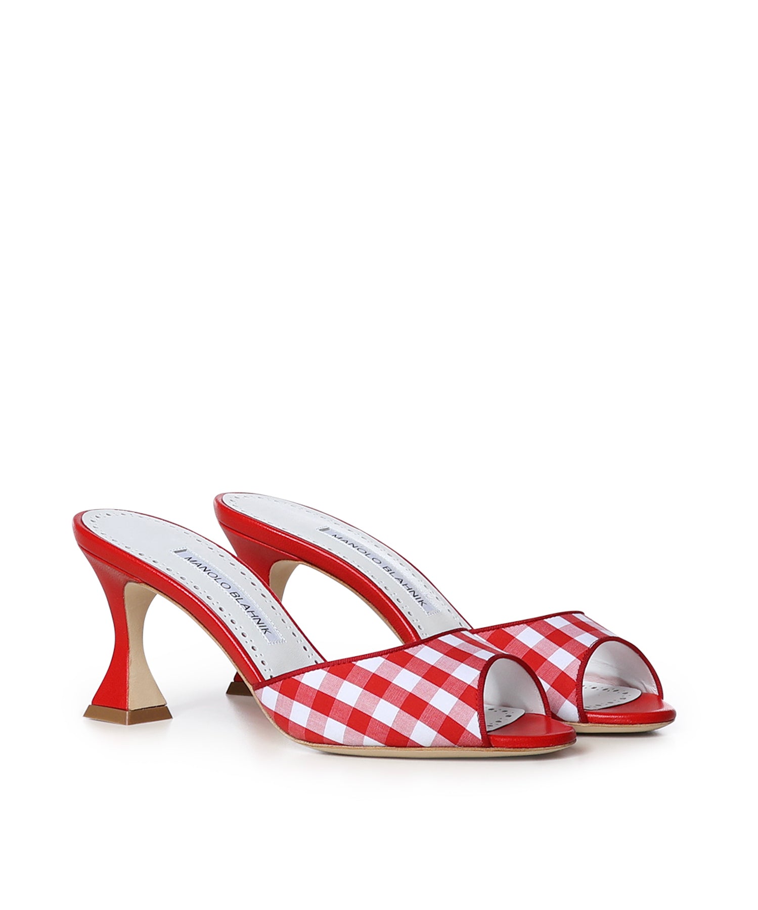 Mules Jadara check 2262195 9798 MANOLO BLAHNIK 