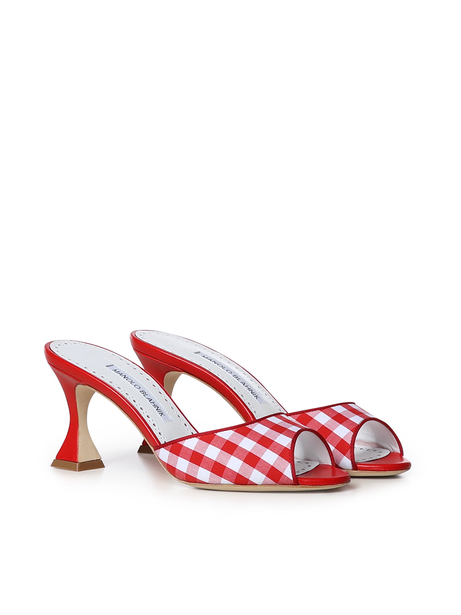 Mules Jadara check 2262195 9798 MANOLO BLAHNIK 