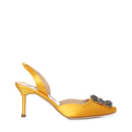 Décolleté slingback Hangisi in raso 4190473 7307 MANOLO BLAHNIK 