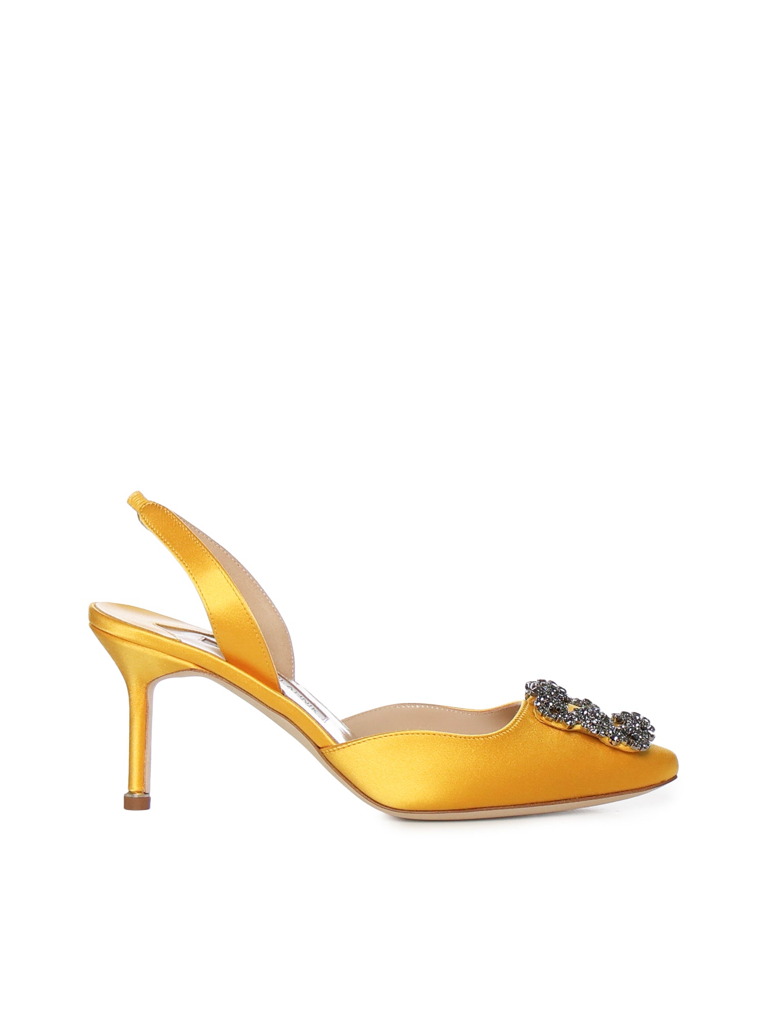 Décolleté slingback Hangisi in raso 4190473 7307 MANOLO BLAHNIK 