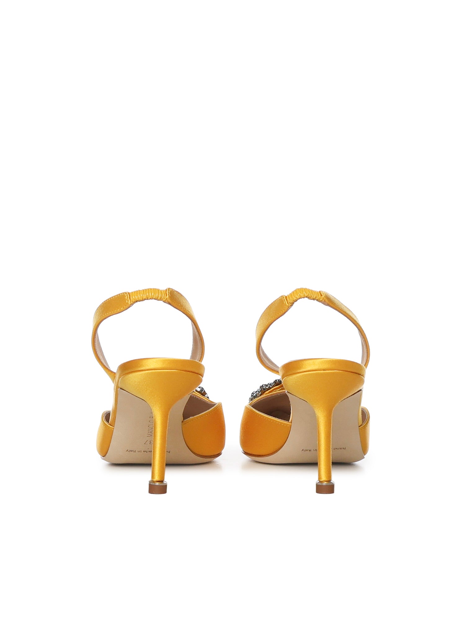Décolleté slingback Hangisi in raso 4190473 7307 MANOLO BLAHNIK 