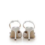 Slingback Hangisli in raso 4190698 1205 MANOLO BLAHNIK 