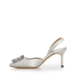 Slingback Hangisli in raso 4190698 1205 MANOLO BLAHNIK 