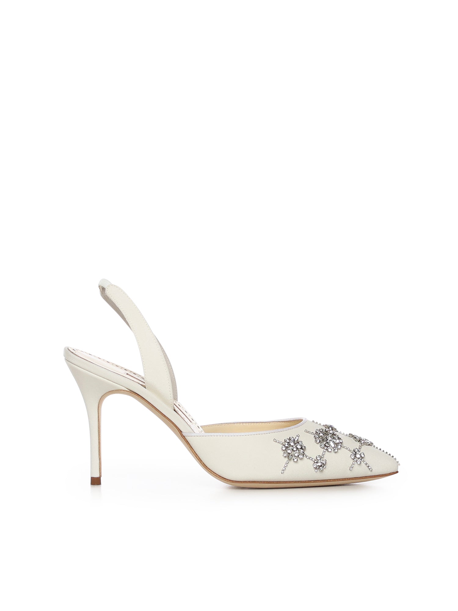 Décolleté Ralyne in crepe de chine 4252060 1205 MANOLO BLAHNIK 