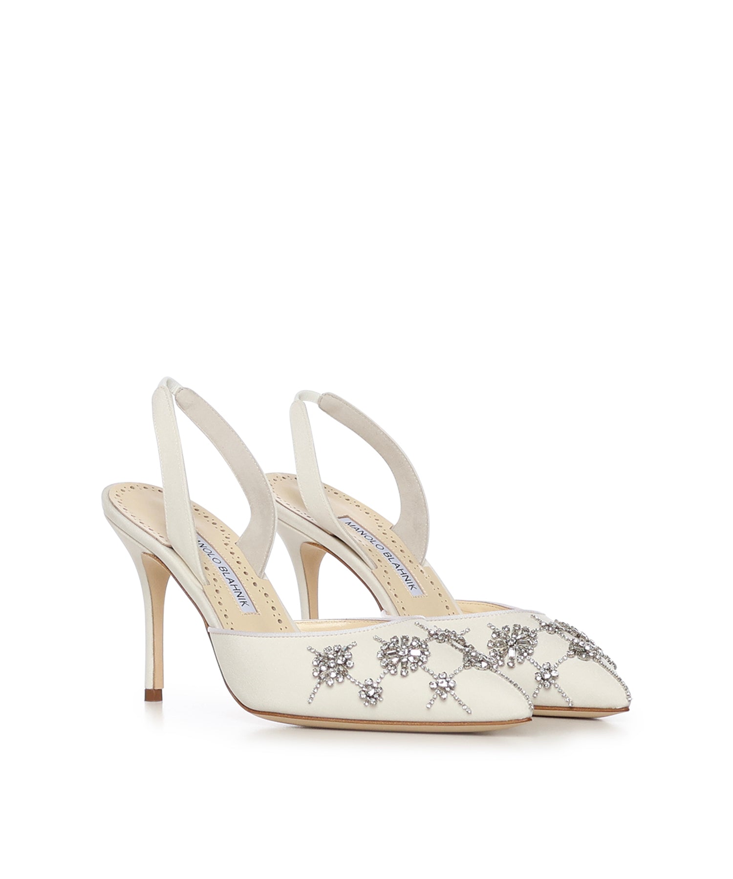 Décolleté Ralyne in crepe de chine 4252060 1205 MANOLO BLAHNIK 