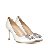 Décolleté Hangisi in raso 9XX0317 1309 MANOLO BLAHNIK 