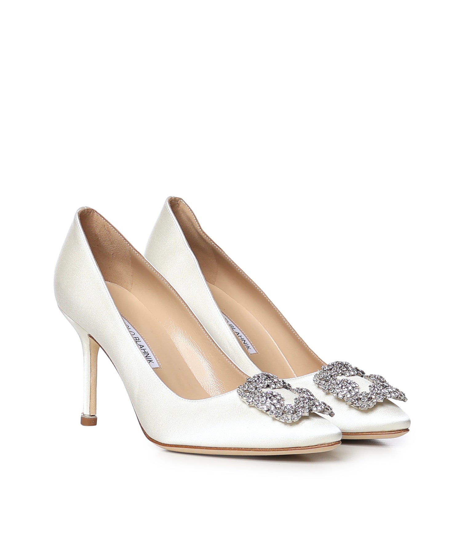 Décolleté Hangisi in raso 9XX0317 1309 MANOLO BLAHNIK 