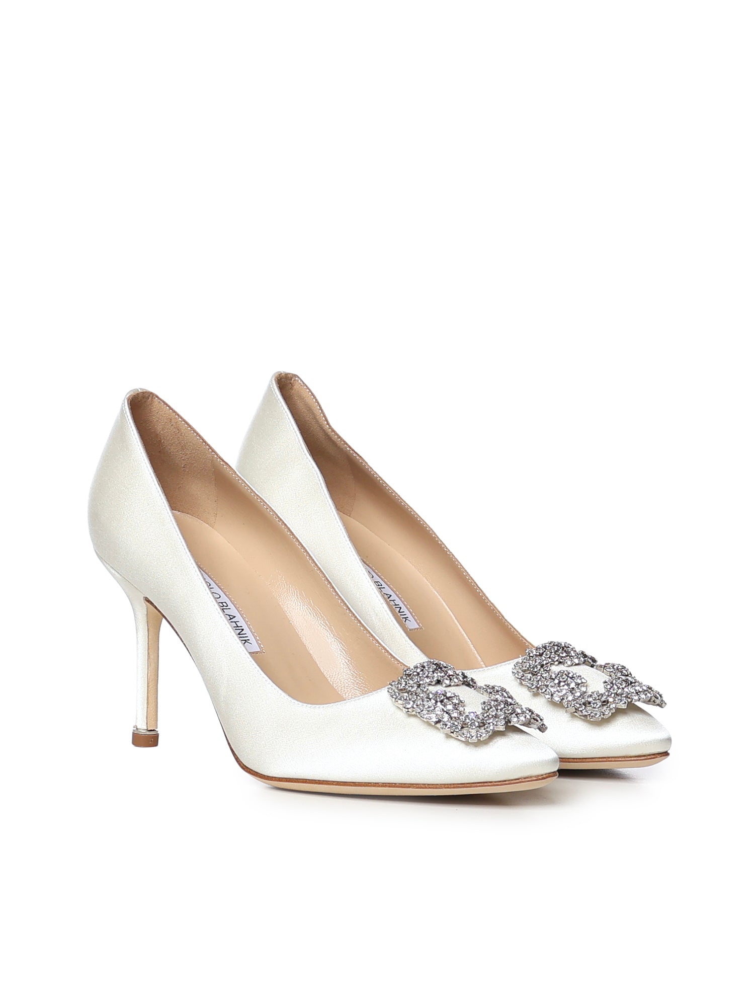 Décolleté Hangisi in raso 9XX0317 1309 MANOLO BLAHNIK 