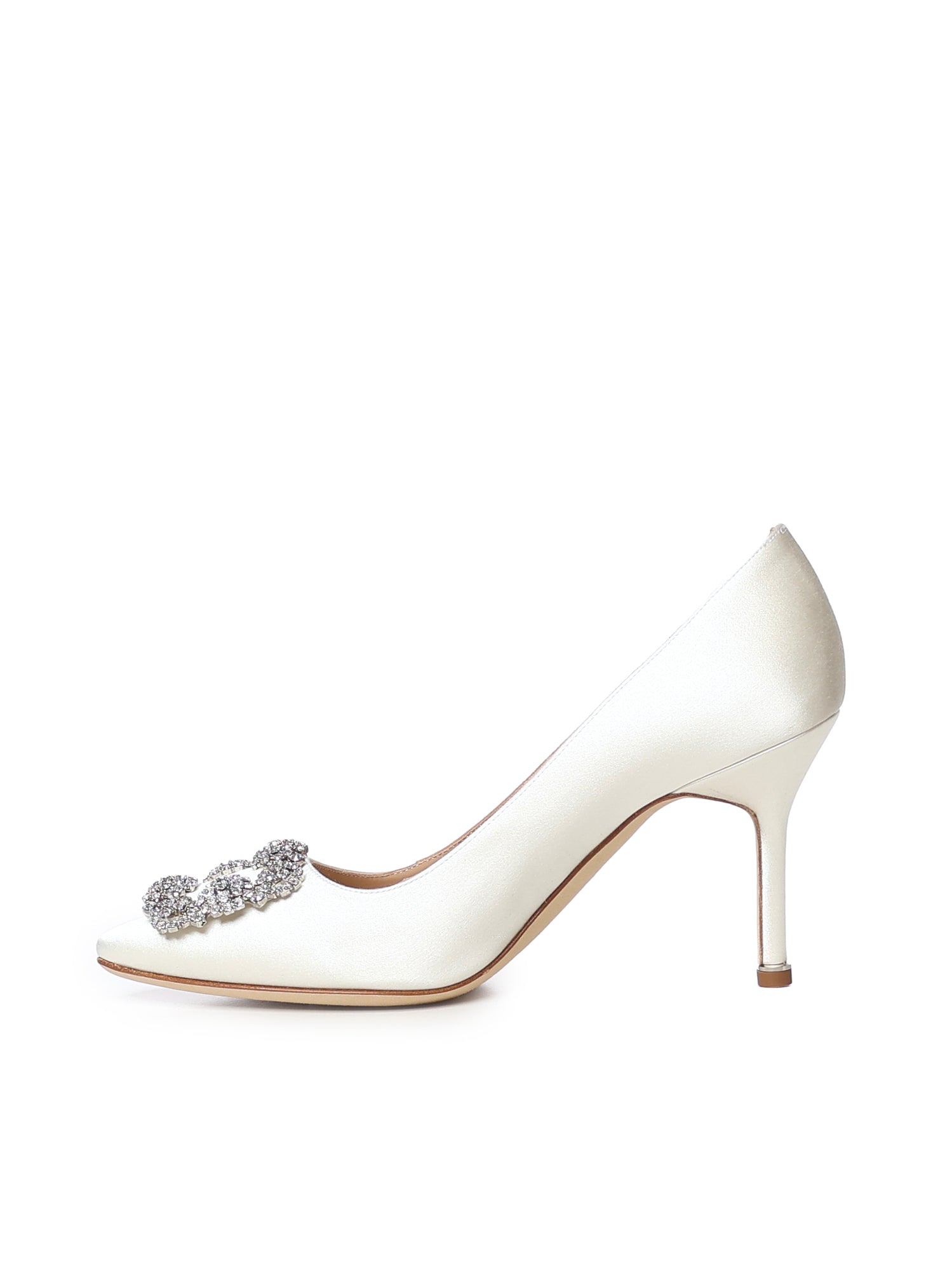 Décolleté Hangisi in raso 9XX0317 1309 MANOLO BLAHNIK 