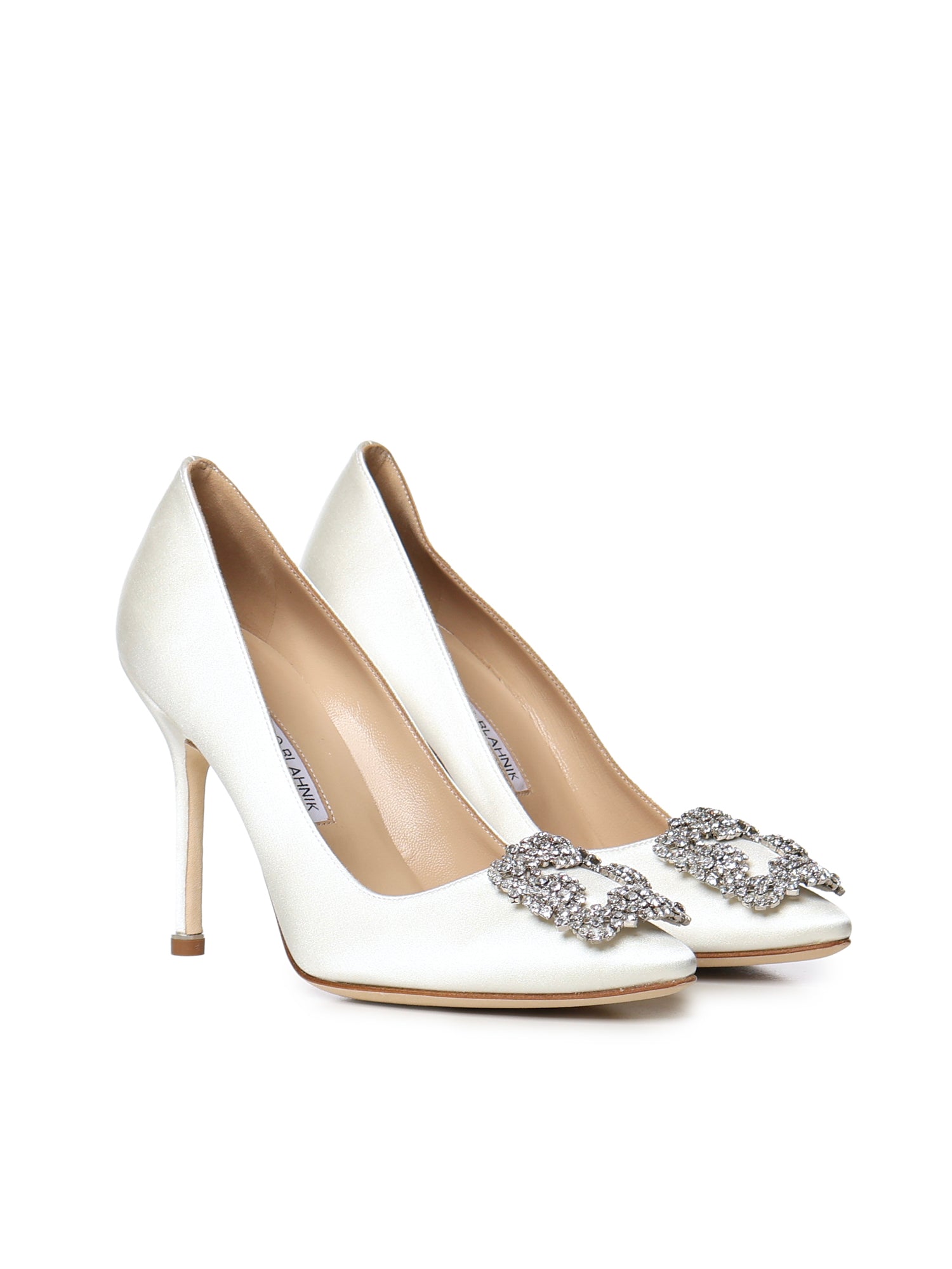 Pumps Hangisi in raso 9XX0318 1309 MANOLO BLAHNIK 