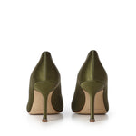 Pumps Hangisi in raso con cristalli 9XX0668 3520 MANOLO BLAHNIK 