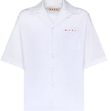 Camicia in cotone con logo CUMU0213PP USCT88LRW01 MARNI 