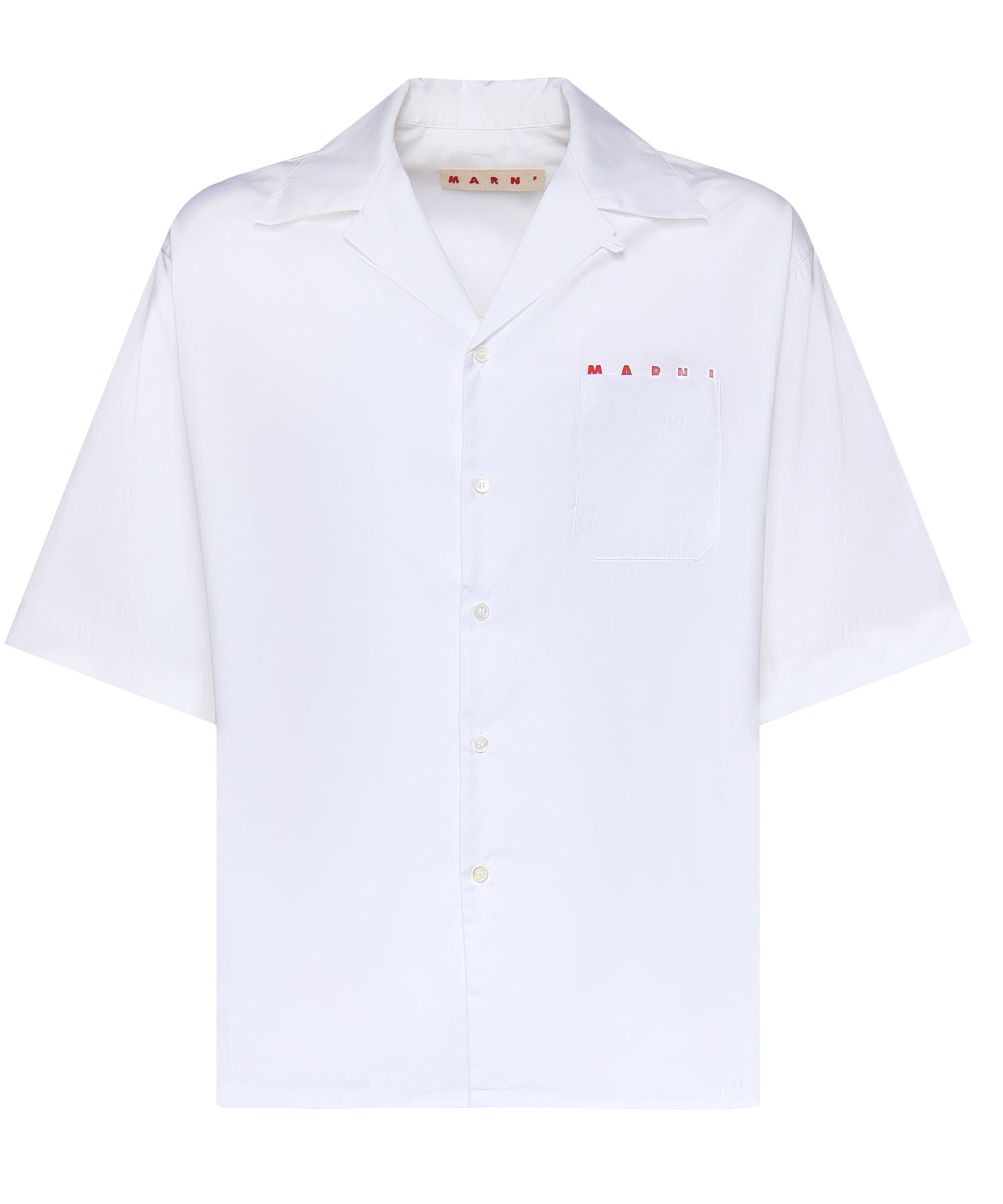 Camicia in cotone con logo CUMU0213PP USCT88LRW01 MARNI 