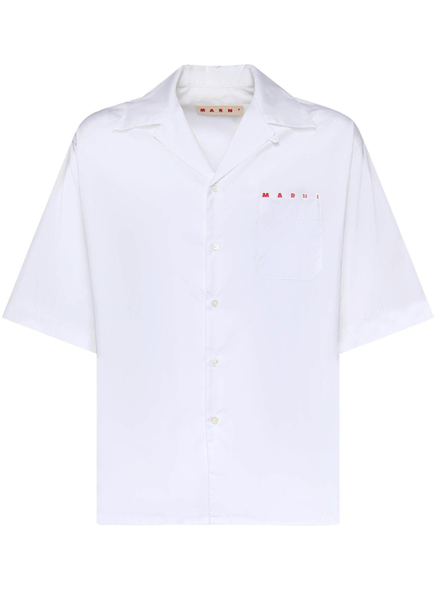 Camicia in cotone con logo CUMU0213PP USCT88LRW01 MARNI 