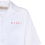 Camicia in cotone con logo CUMU0213PP USCT88LRW01 MARNI 