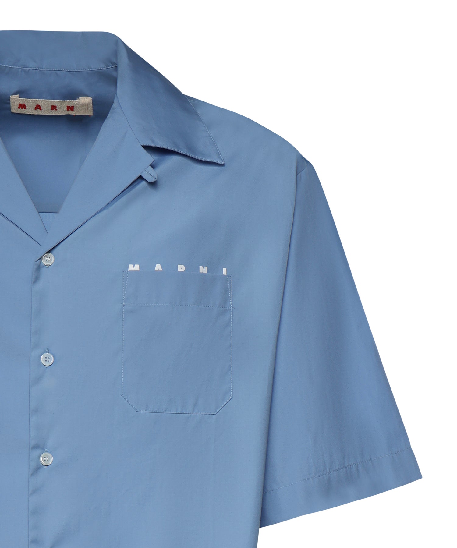 Camicia in cotone con logo CUMU0213PP USCT88LWB31 MARNI 