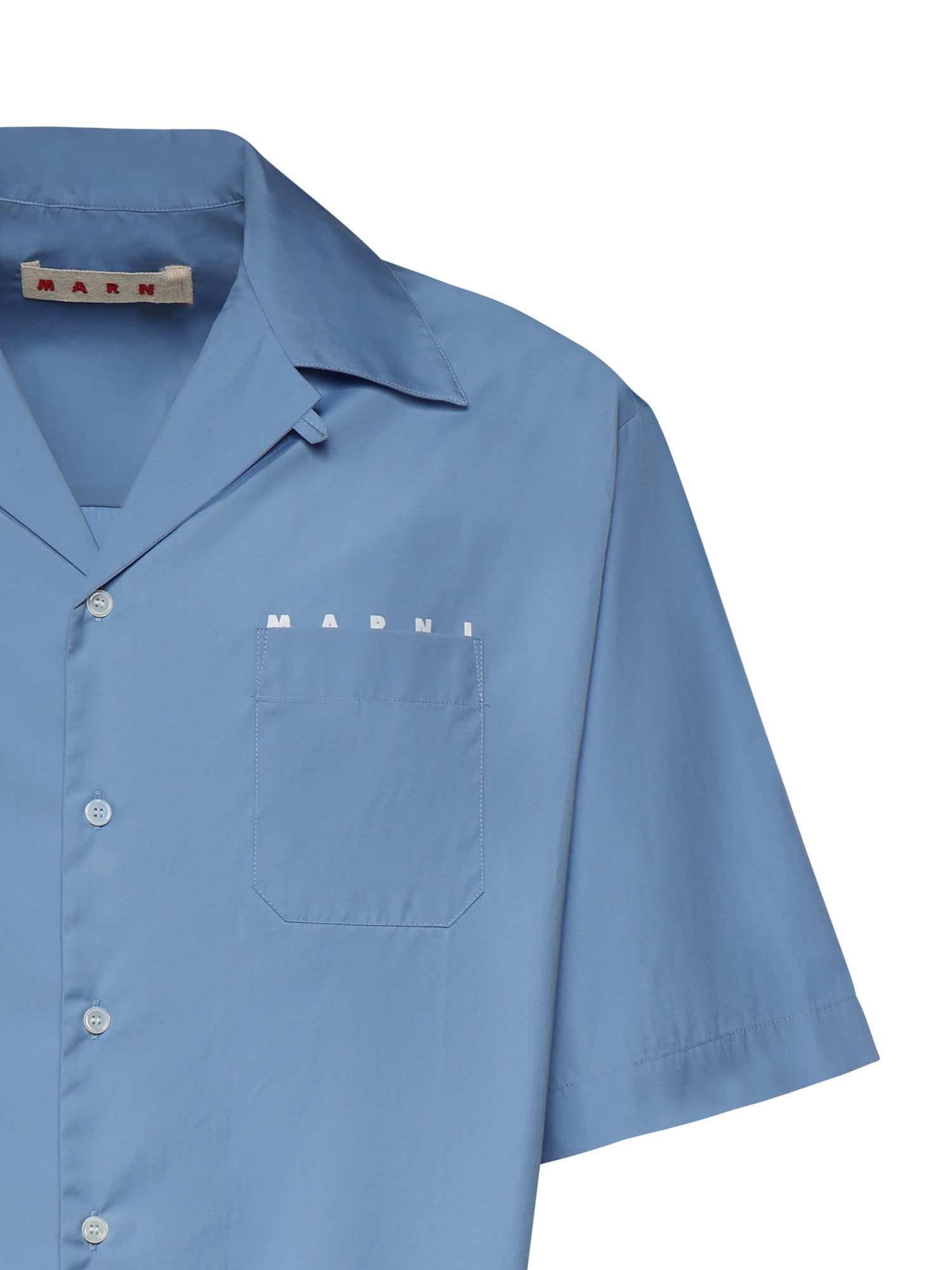 Camicia in cotone con logo CUMU0213PP USCT88LWB31 MARNI 