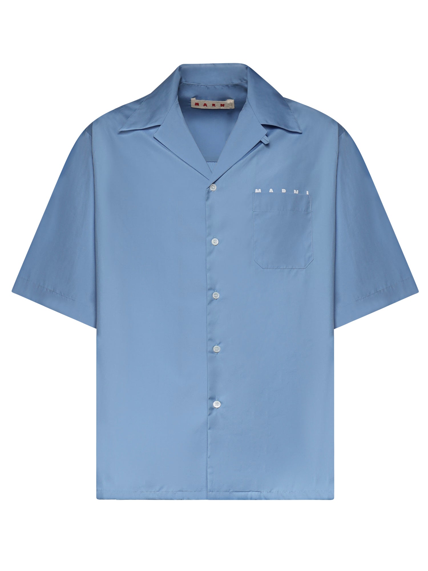 Camicia in cotone con logo CUMU0213PP USCT88LWB31 MARNI 