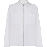 Camicia con zip in popeline di cotone CUMU0297P0 USCT88LOW01 MARNI 