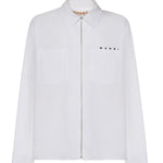 Camicia con zip in popeline di cotone CUMU0297P0 USCT88LOW01 MARNI 