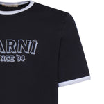 T-shirt in cotone con logo HUMU0198MP USCY91LOB99 MARNI 