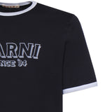 T-shirt in cotone con logo HUMU0198MP USCY91LOB99 MARNI 