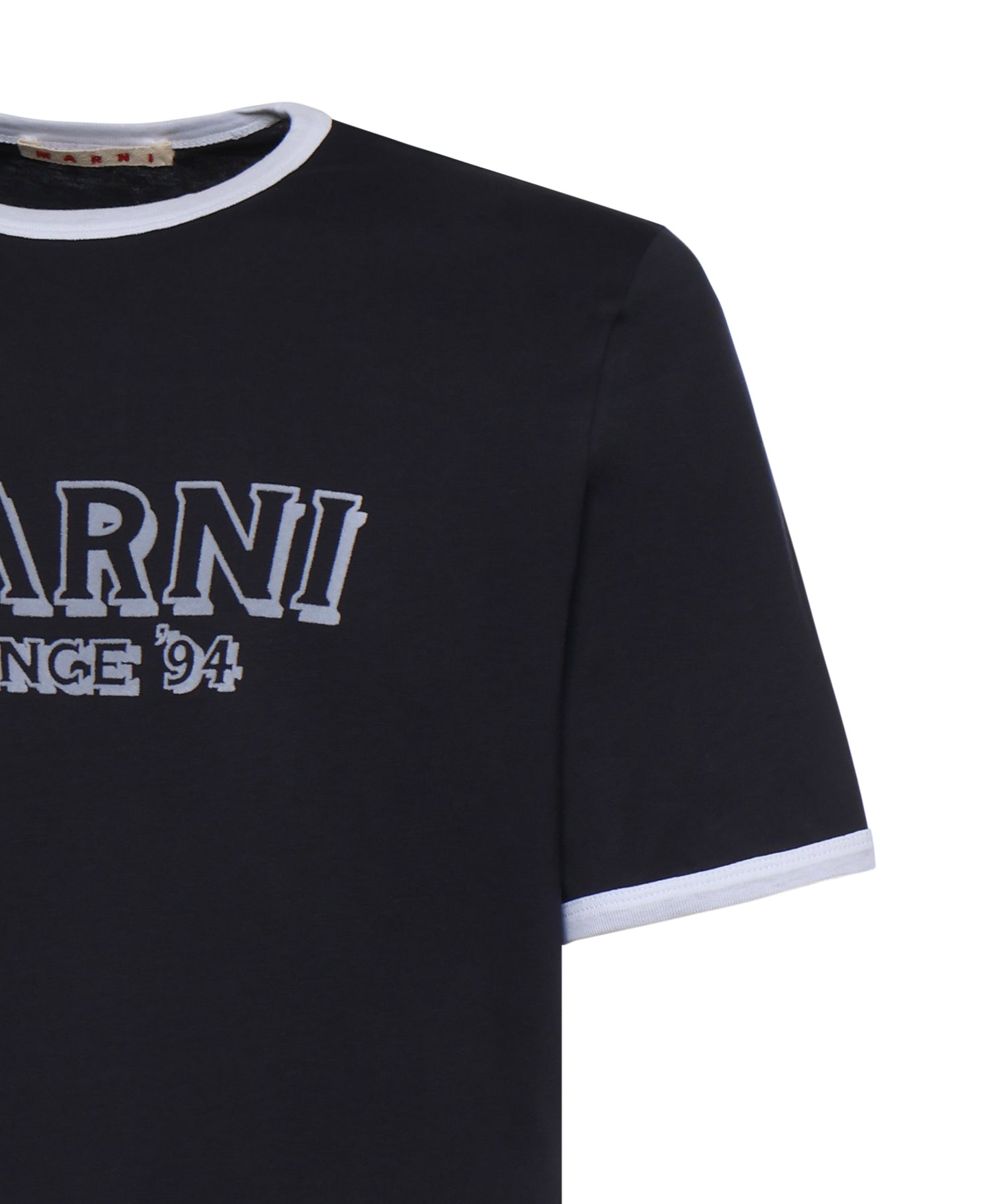 T-shirt in cotone con logo HUMU0198MP USCY91LOB99 MARNI 