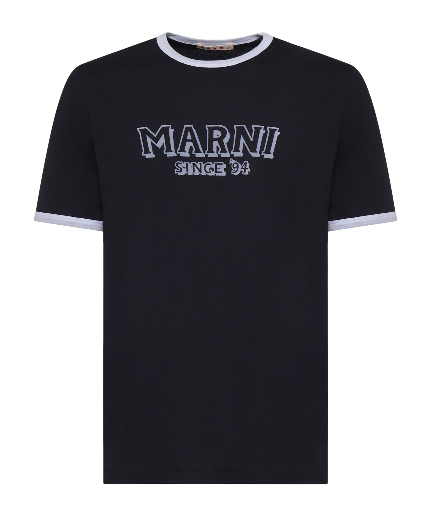 T-shirt in cotone con logo HUMU0198MP USCY91LOB99 MARNI 