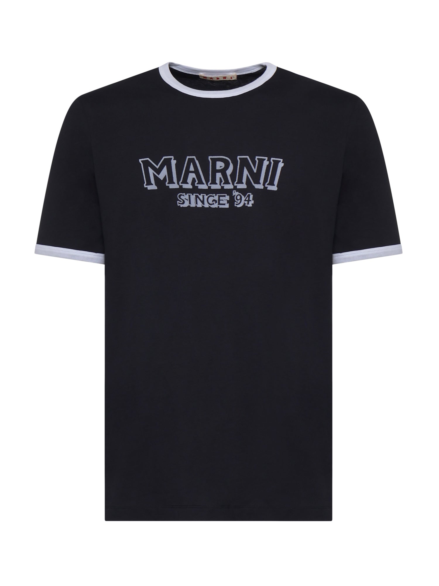 T-shirt in cotone con logo HUMU0198MP USCY91LOB99 MARNI 