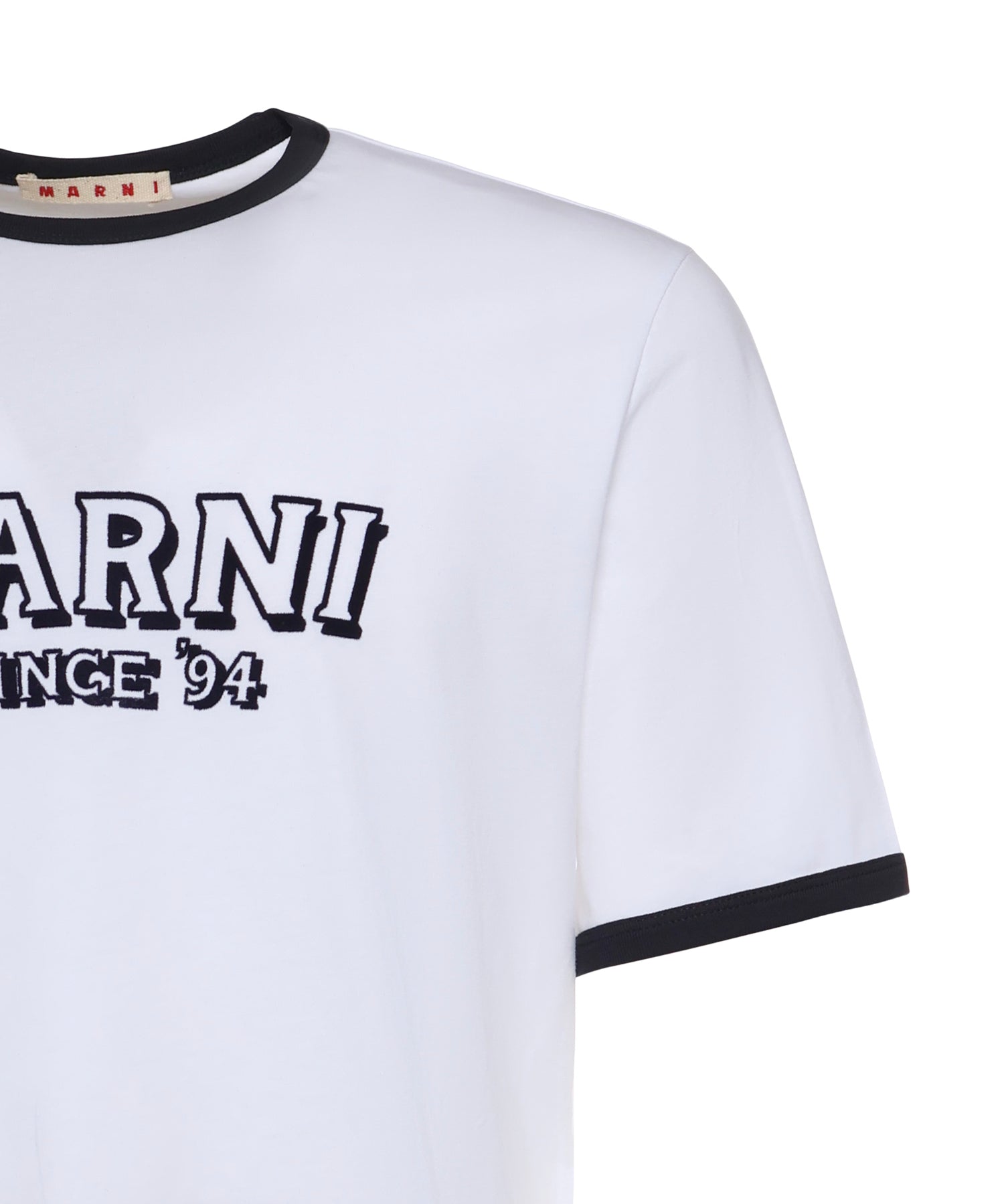 T-shirt in cotone con logo HUMU0198MP USCY91LOW01 MARNI 