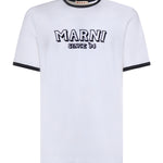 T-shirt in cotone con logo HUMU0198MP USCY91LOW01 MARNI 