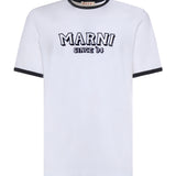 T-shirt in cotone con logo HUMU0198MP USCY91LOW01 MARNI 