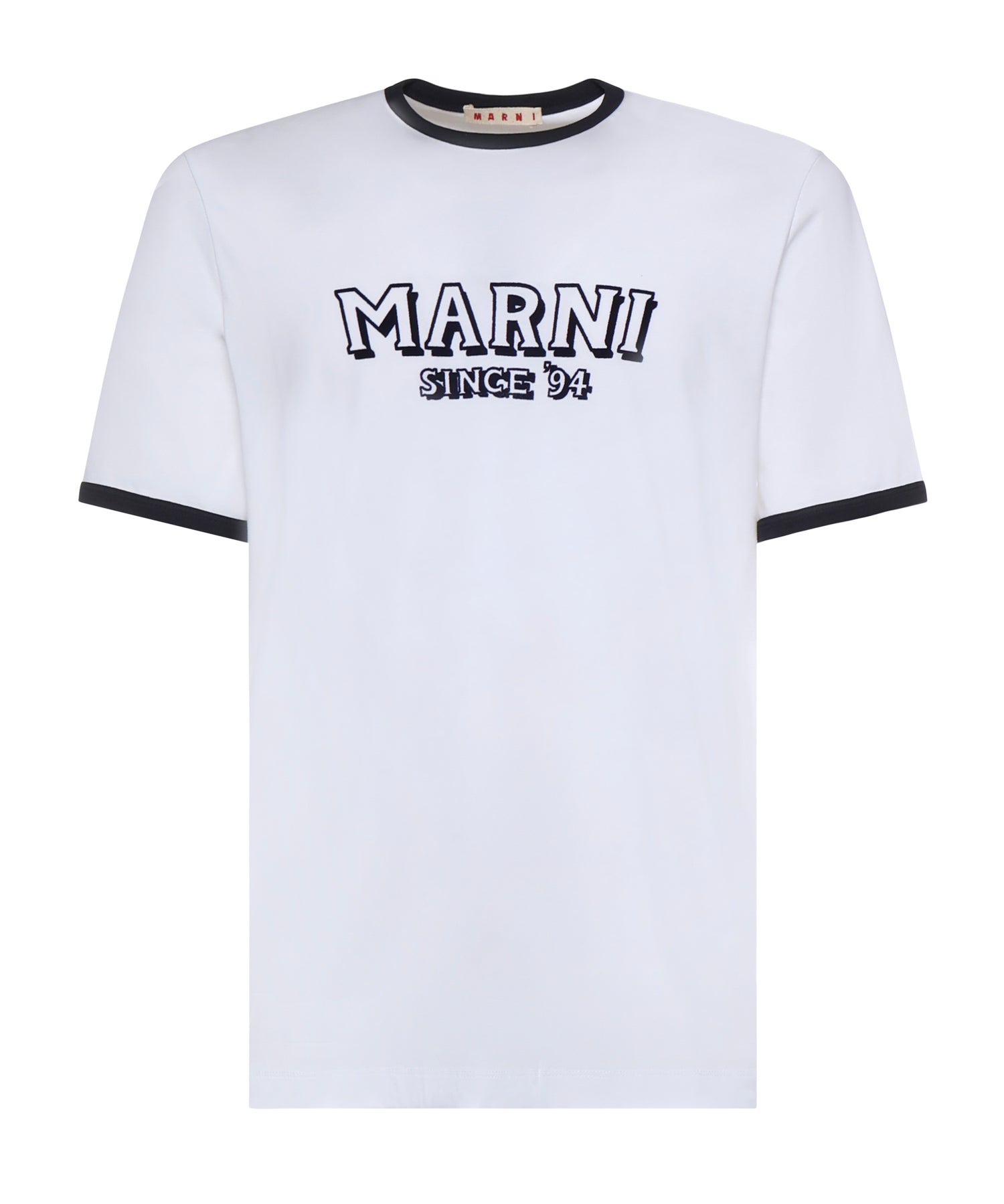 T-shirt in cotone con logo HUMU0198MP USCY91LOW01 MARNI 