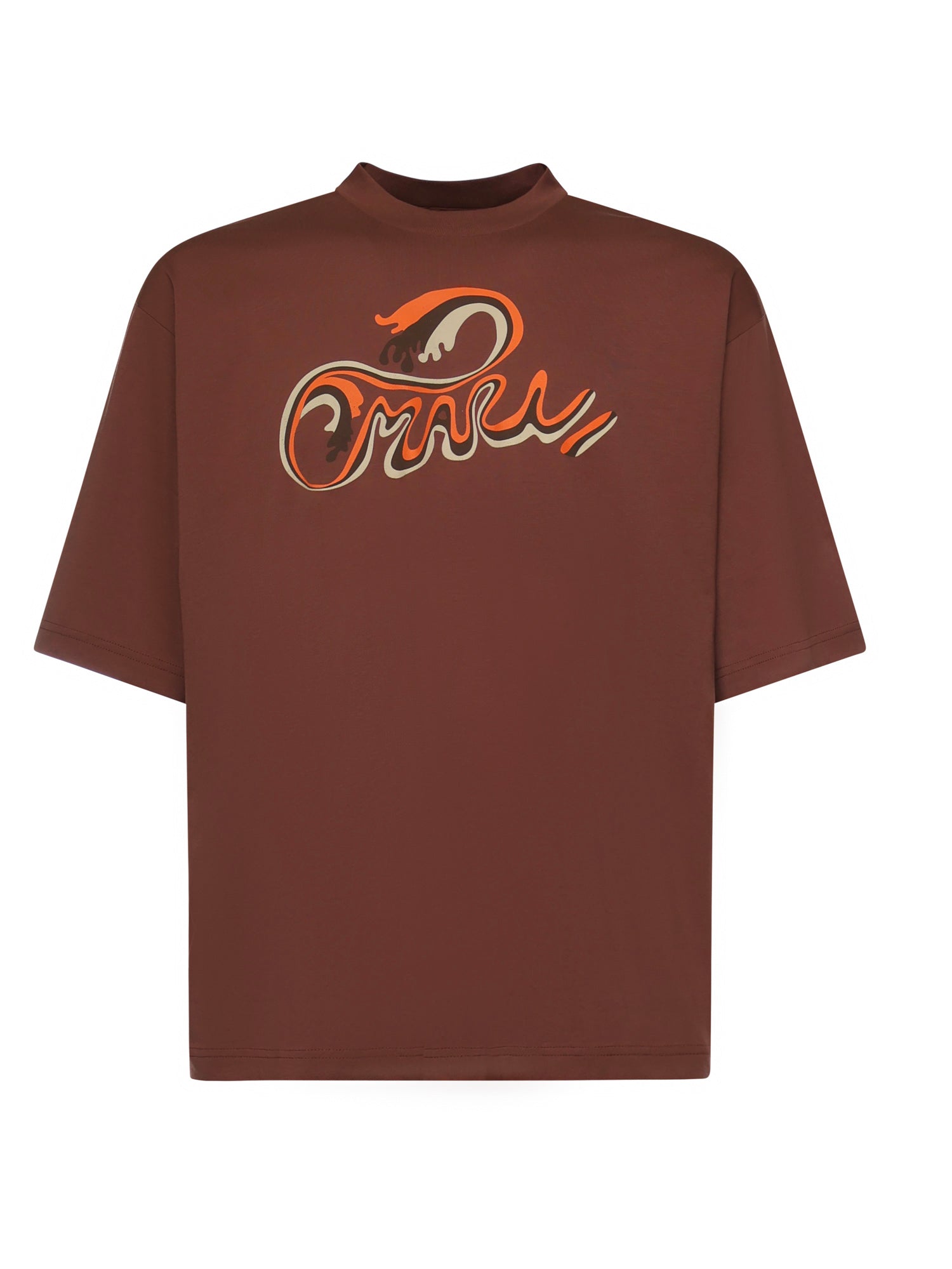 T-shirt in cotone con stampa<BR/> HUMU02230P USCY76L1M37 MARNI 