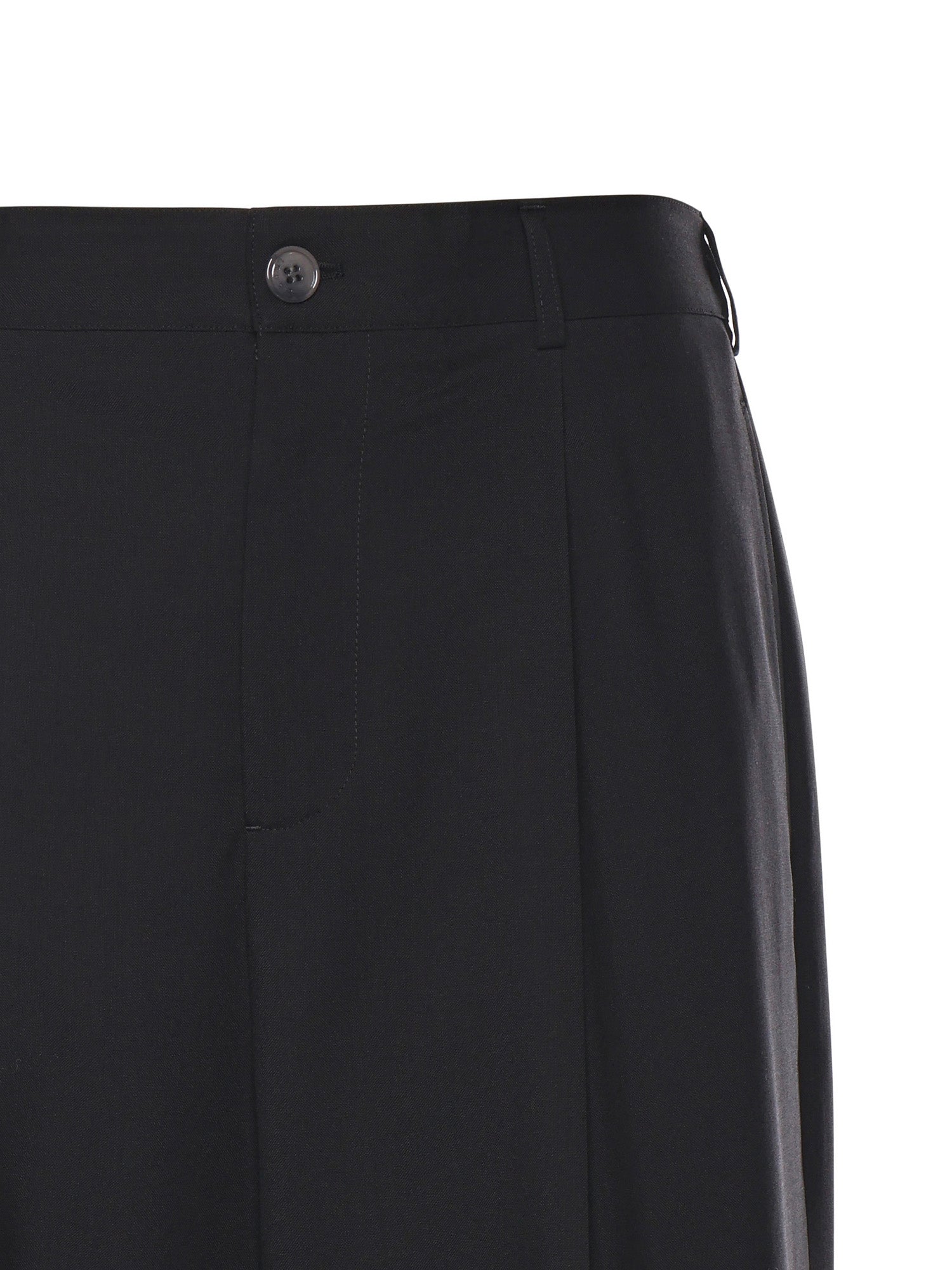Pantaloni plissettati in fresco lana PUMU0332U0 UTW83900N99 MARNI 