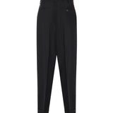 Pantaloni plissettati in fresco lana PUMU0332U0 UTW83900N99 MARNI 