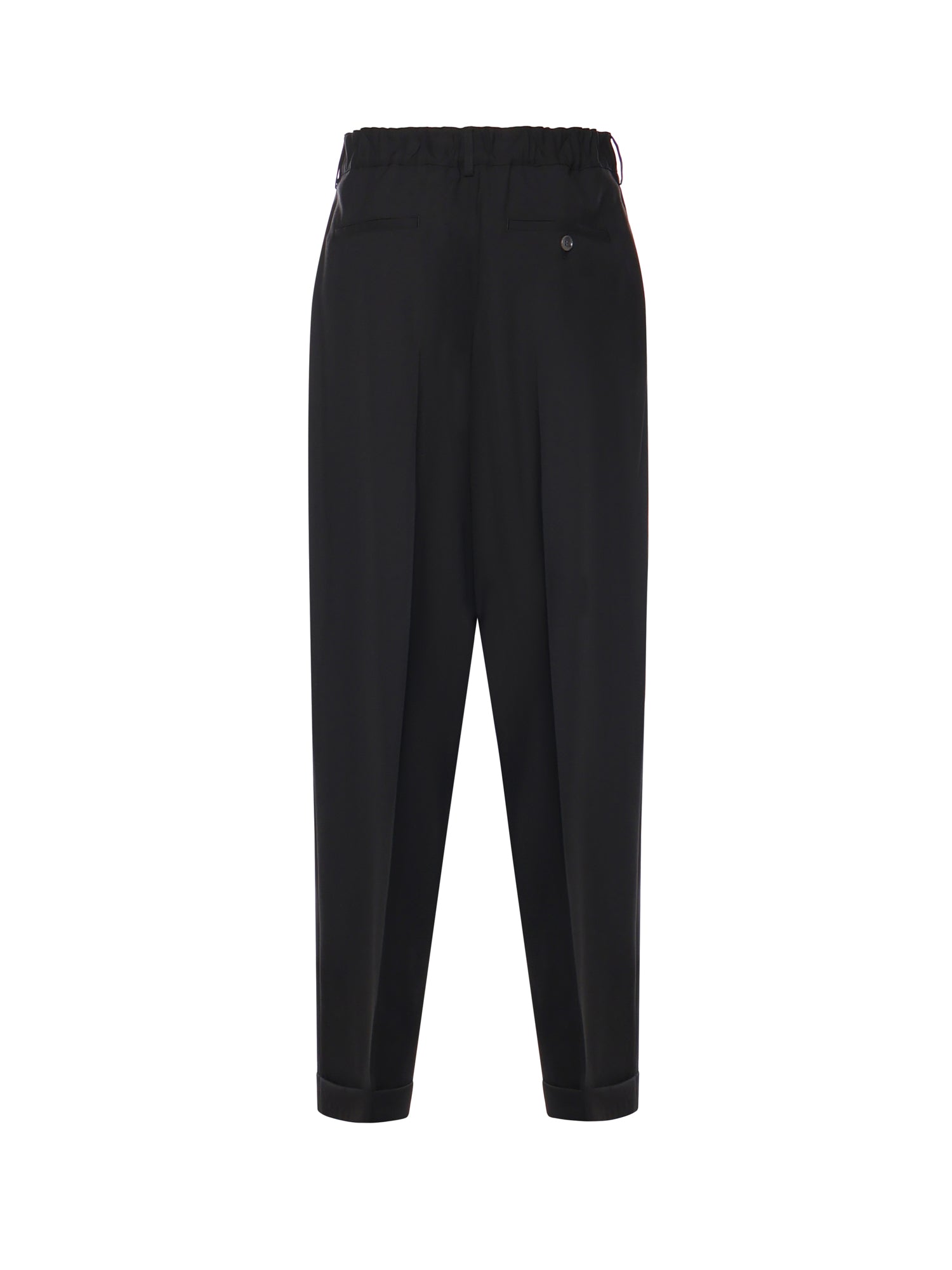 Pantaloni plissettati in fresco lana PUMU0332U0 UTW83900N99 MARNI 
