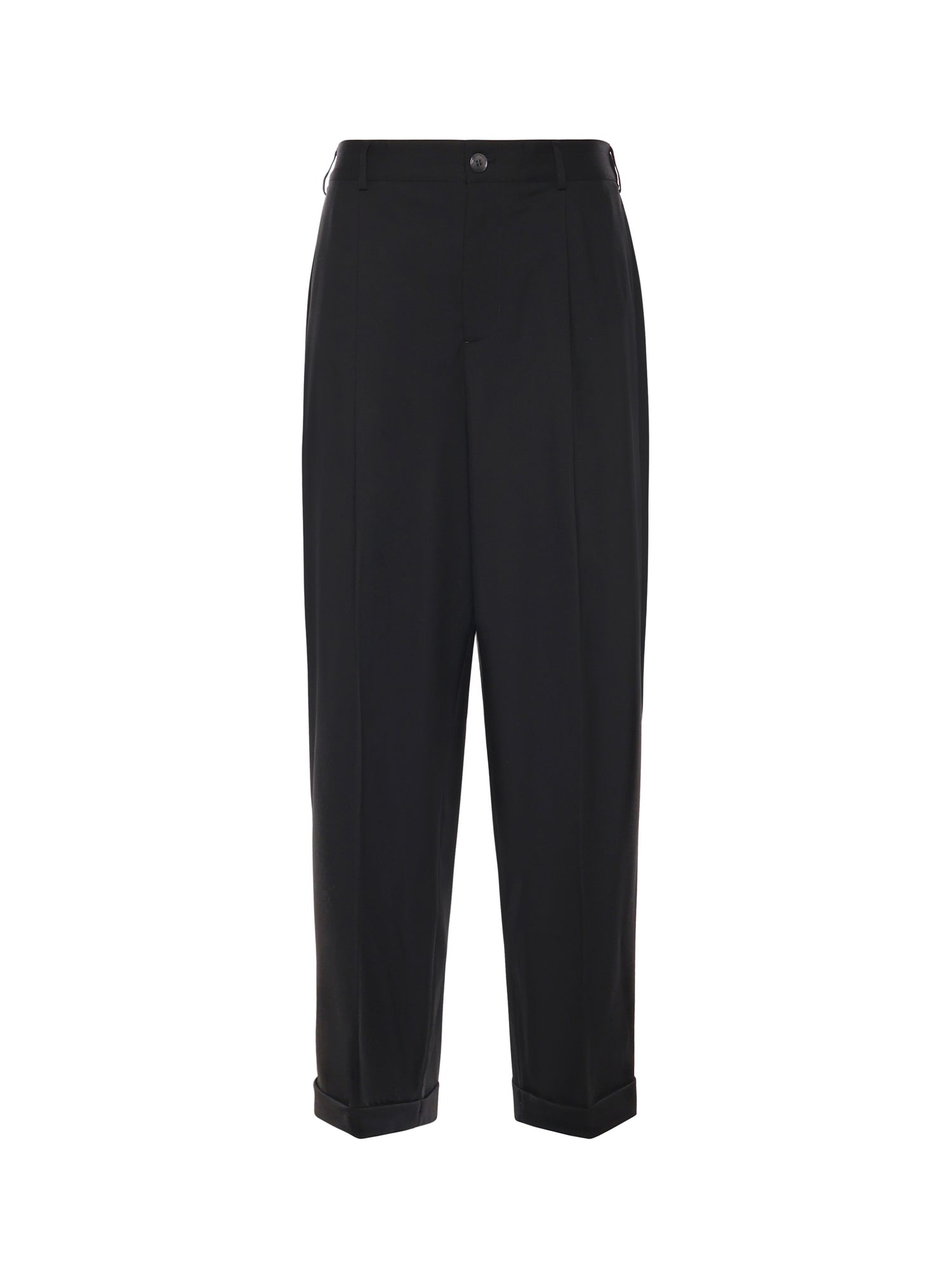 Pantaloni plissettati in fresco lana PUMU0332U0 UTW83900N99 MARNI 
