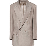 Blazer Olimpia in lino Cheveron 2611041032600 002 MAX MARA 