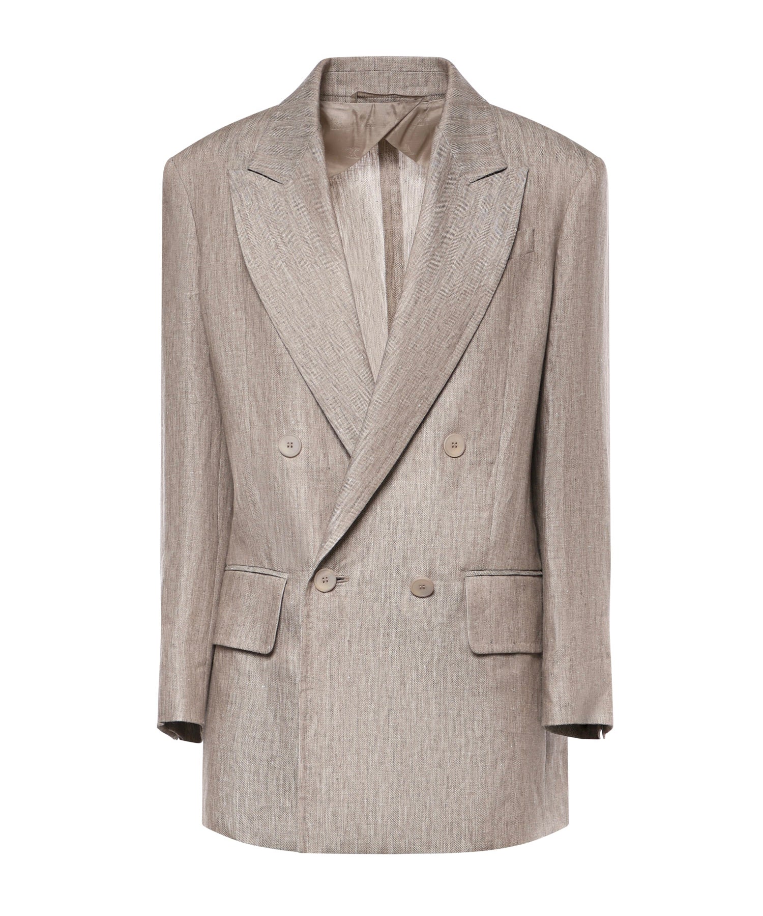 Blazer Olimpia in lino Cheveron 2611041032600 002 MAX MARA 