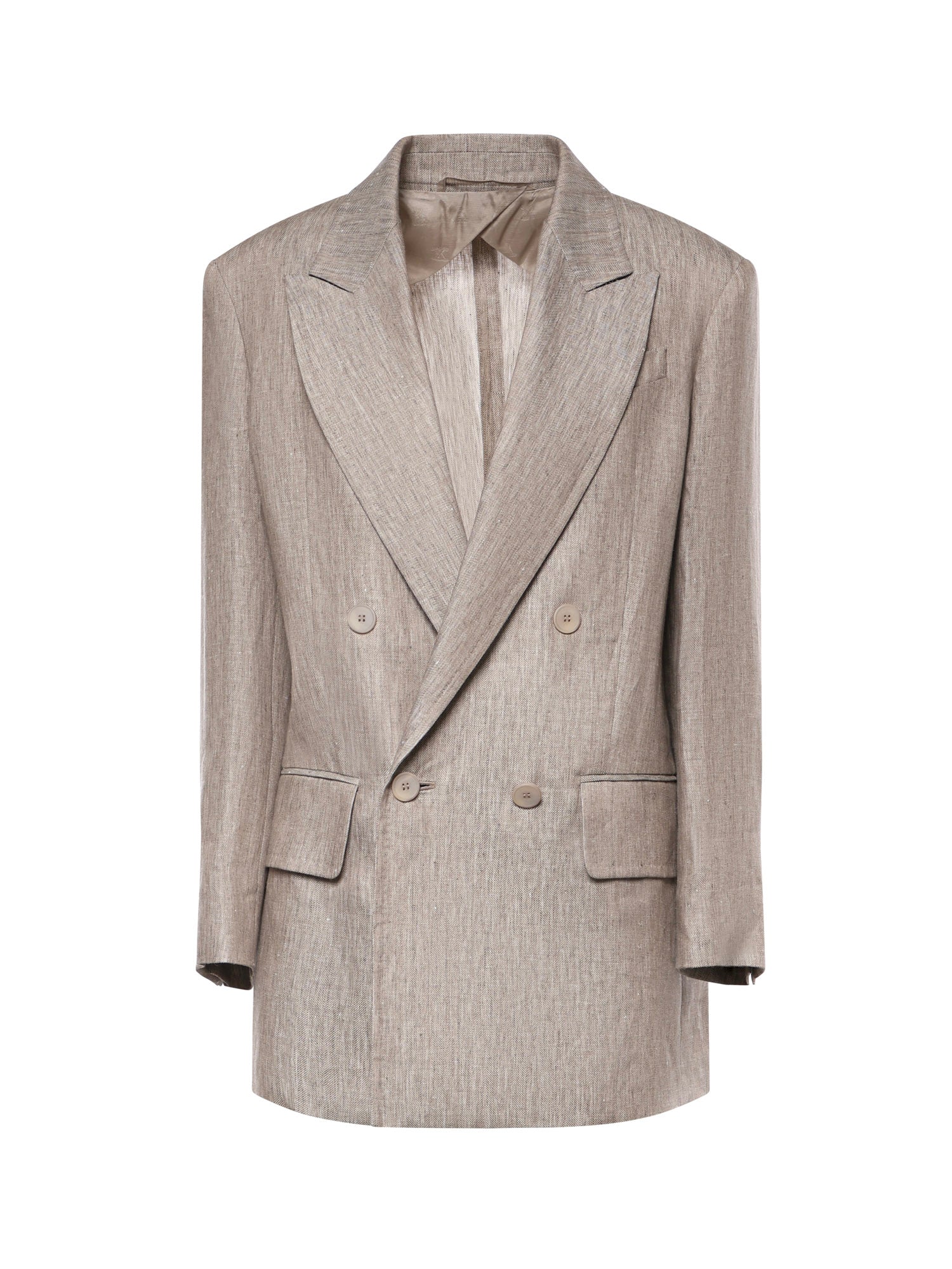 Blazer Olimpia in lino Cheveron 2611041032600 002 MAX MARA 